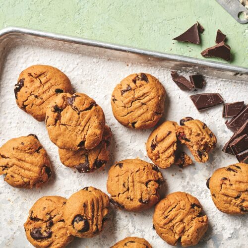 Chewy, spiced nut butter cookies 