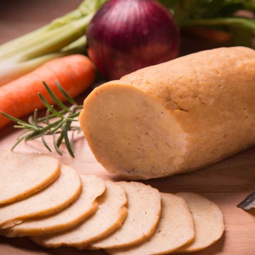 Seitan sliced